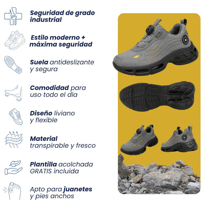 Zapatillas de Seguridad con Puntera de Acero Indestructible™